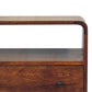 Solid Wood Curved Nordic Charm Console