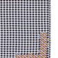 S/2 Estrellas Embroidered Placemat - Black