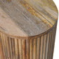Solid Wood Soba Ball 3-Drawer Bedside Table