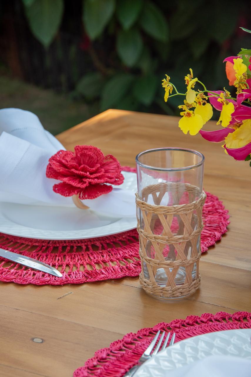 S/4 Buriti Flower Napkin Ring