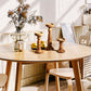 Chennai Mango Wood Candle Holders - Medium Polish, Set of 3
