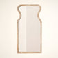 Decorative Full-Length Wall Mirror with Mango Wood Frame, 32X70"