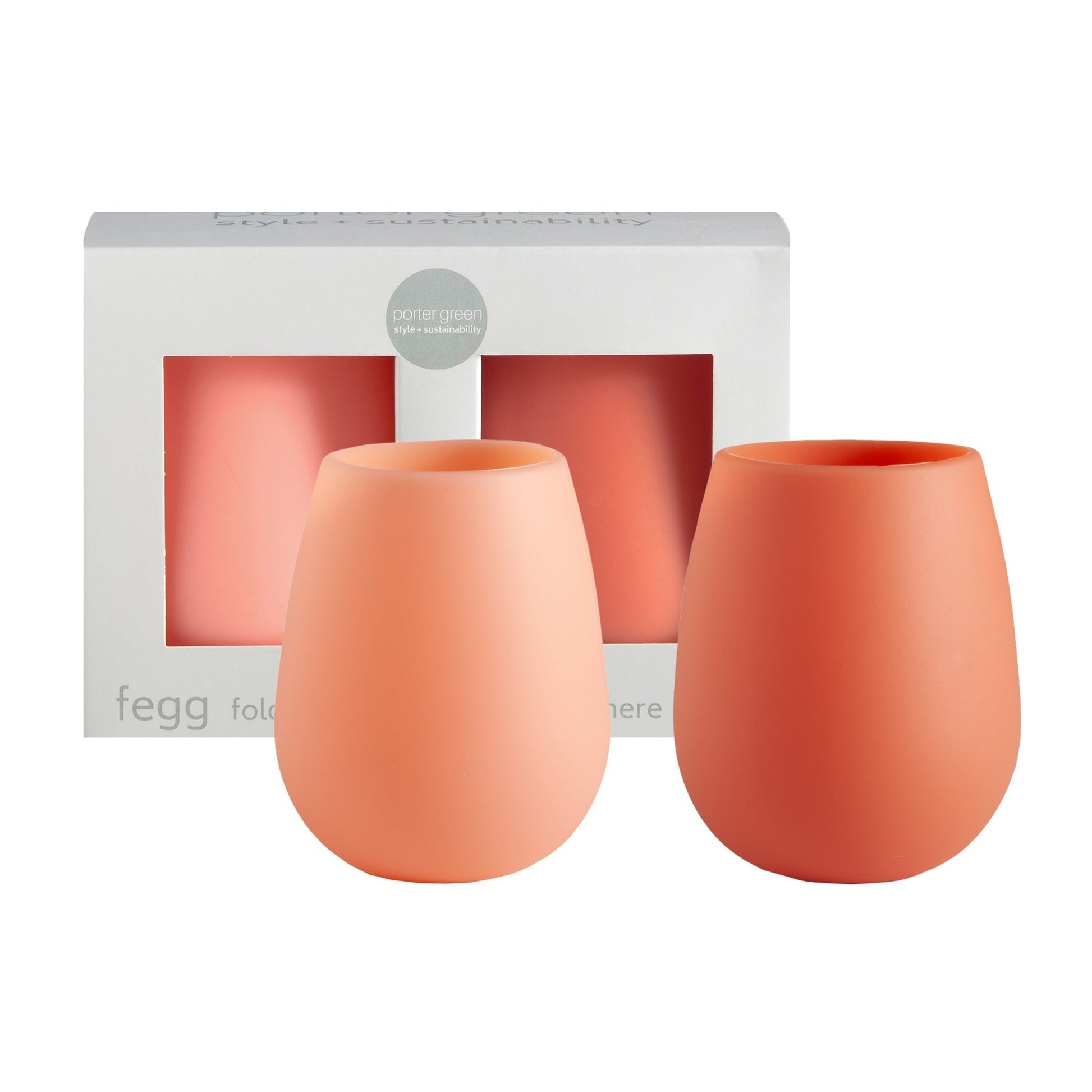 terra + peach | fegg | silicone unbreakable glasses