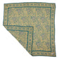 Large 39" Hand Dyed Batik Bandana, 100% Soft Cotton, Abstract Flowers
