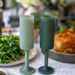 sage + olive | seff | silicone unbreakable champagne flute