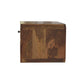 Solid Wood Large Floating Curve Open Slot Bedside Table