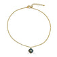 Labradorite and White Topaz Inlay Necklace