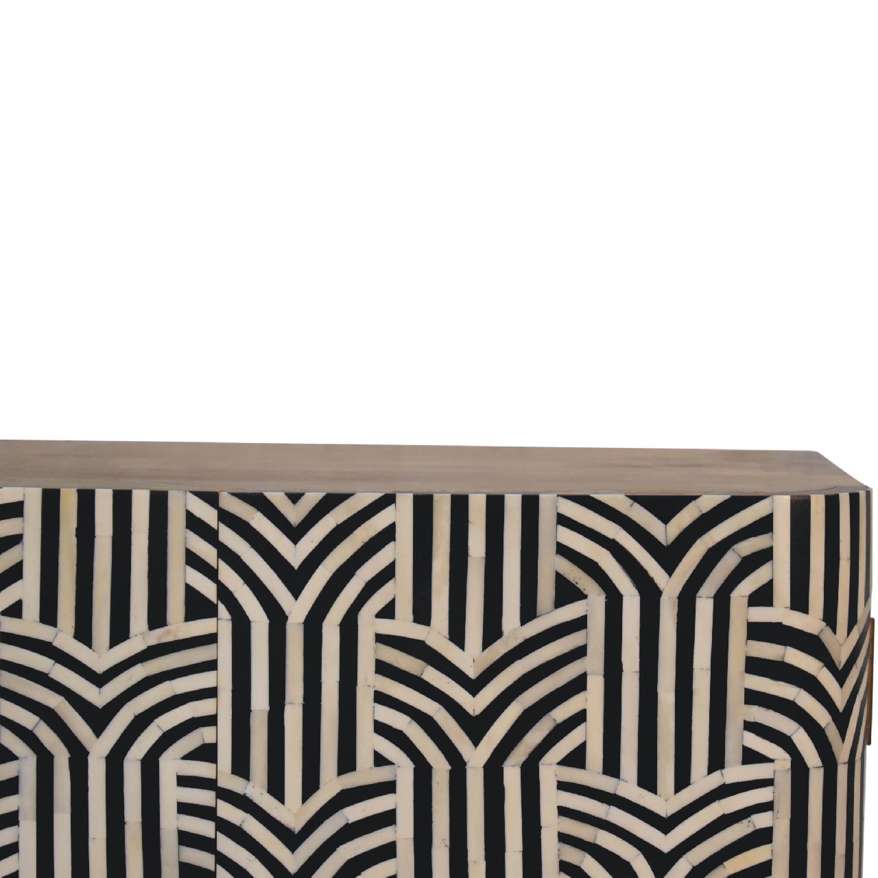 Solid Wood Edessa Bone Inlay Cabinet