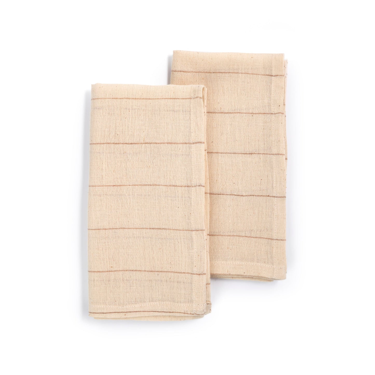 BELIEVE Handwoven Organic Cotton Napkins – Set of 2. Cotton – Fair Trade – Artisan Made