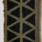 Longevity Bogolan Wall Totem in Grey with Black Triangles