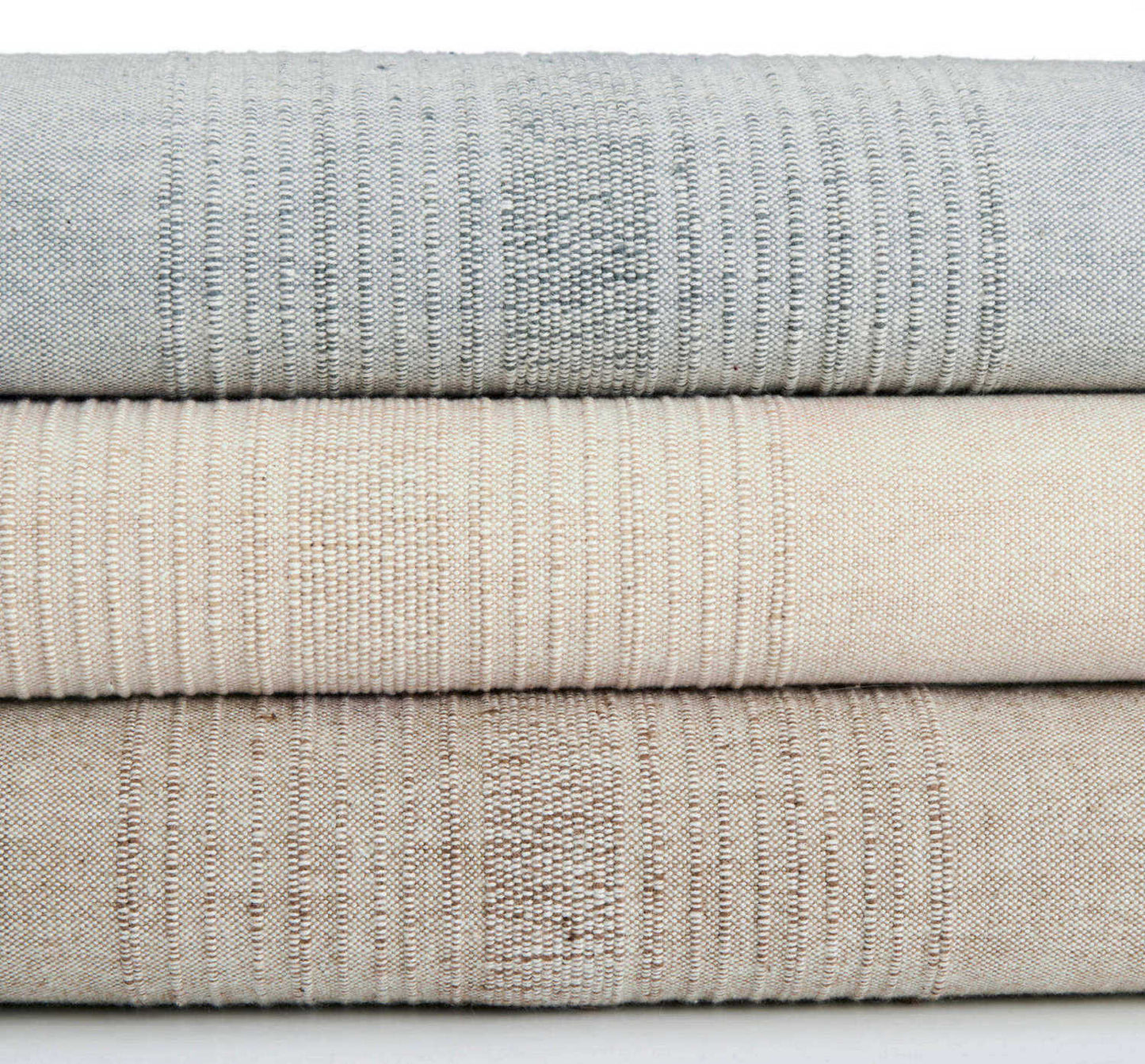 ECOLOOM Handwoven Cotton Pillow with Down-Alternative Insert – Raised Weave Texture, Fair Trade