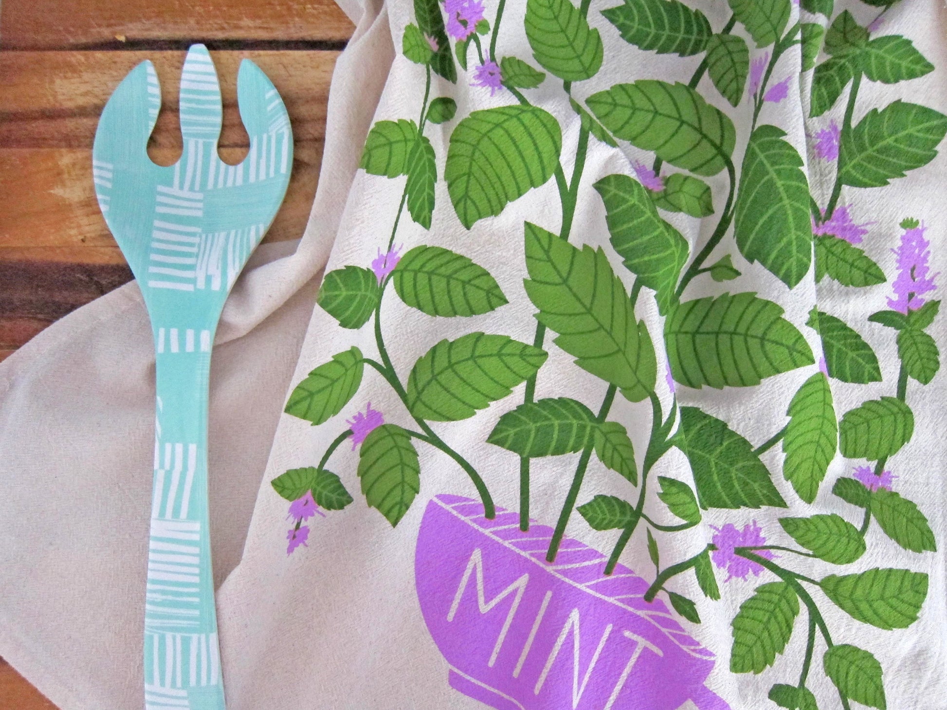 Mint Herb DIsh Towel