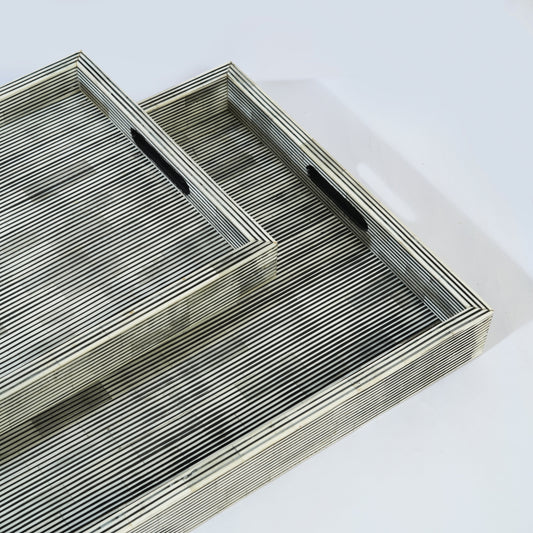 Pinstripe Inlay Large Tray