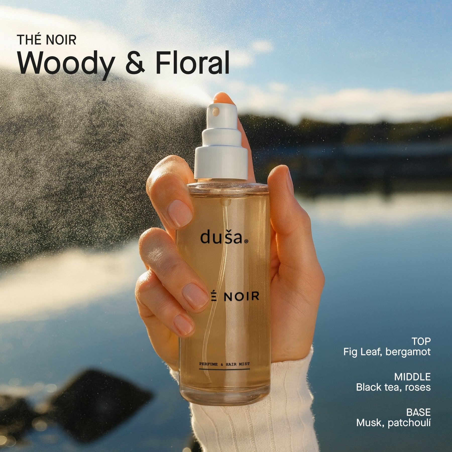 THÉ NOIR - Perfume Mist Hair & Body  - 3.4 floz