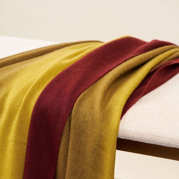 Marigold Merino Ombre Handloom Blanket Scarf