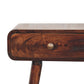 Solid Wood California Walnut Curved Hallway Table