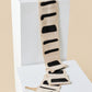 Stability Bogolan Wall Totem in White with Black Lines