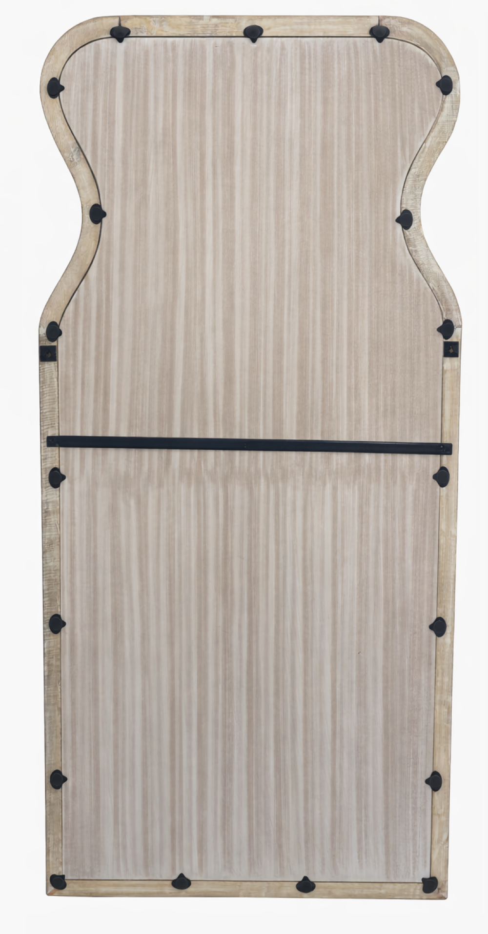 Decorative Full-Length Wall Mirror with Mango Wood Frame, 32X70"