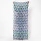 Pentagon Embroidered Scarf - Navy Blue