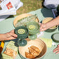 sage + olive | mecc | silicone unbreakable cocktail glasses