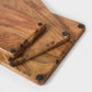 Acacia Wood Cutting Board Set – 3 Piece Natural