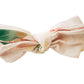 Three Little Bows Headband- Watercolor Camelia