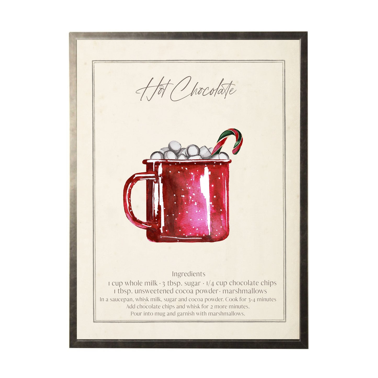 Watercolor Hot Chocolate Recipe