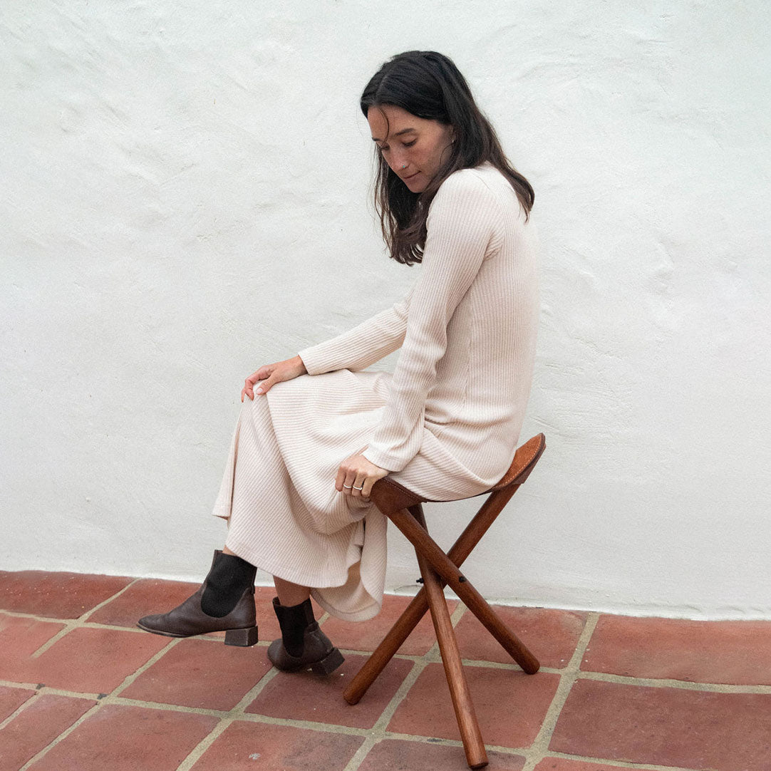 Handmade Leather Stool