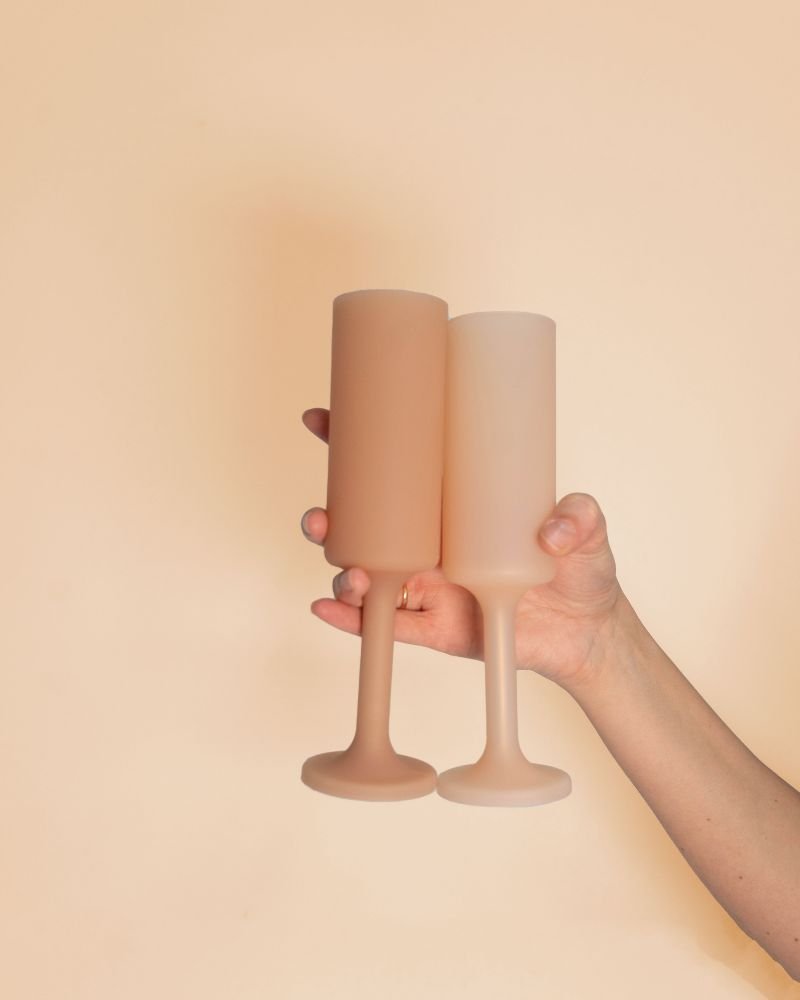 wheat + oat | seff | silicone unbreakable champagne flute