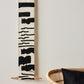 Vibrations Bogolan Wall Totem in White with Black Vibes