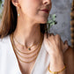 Gold Delicate Three Strand Necklace