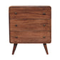 Solid Wood Curved Honey Caramel Chest