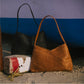 Crisscross Handbag - Camel