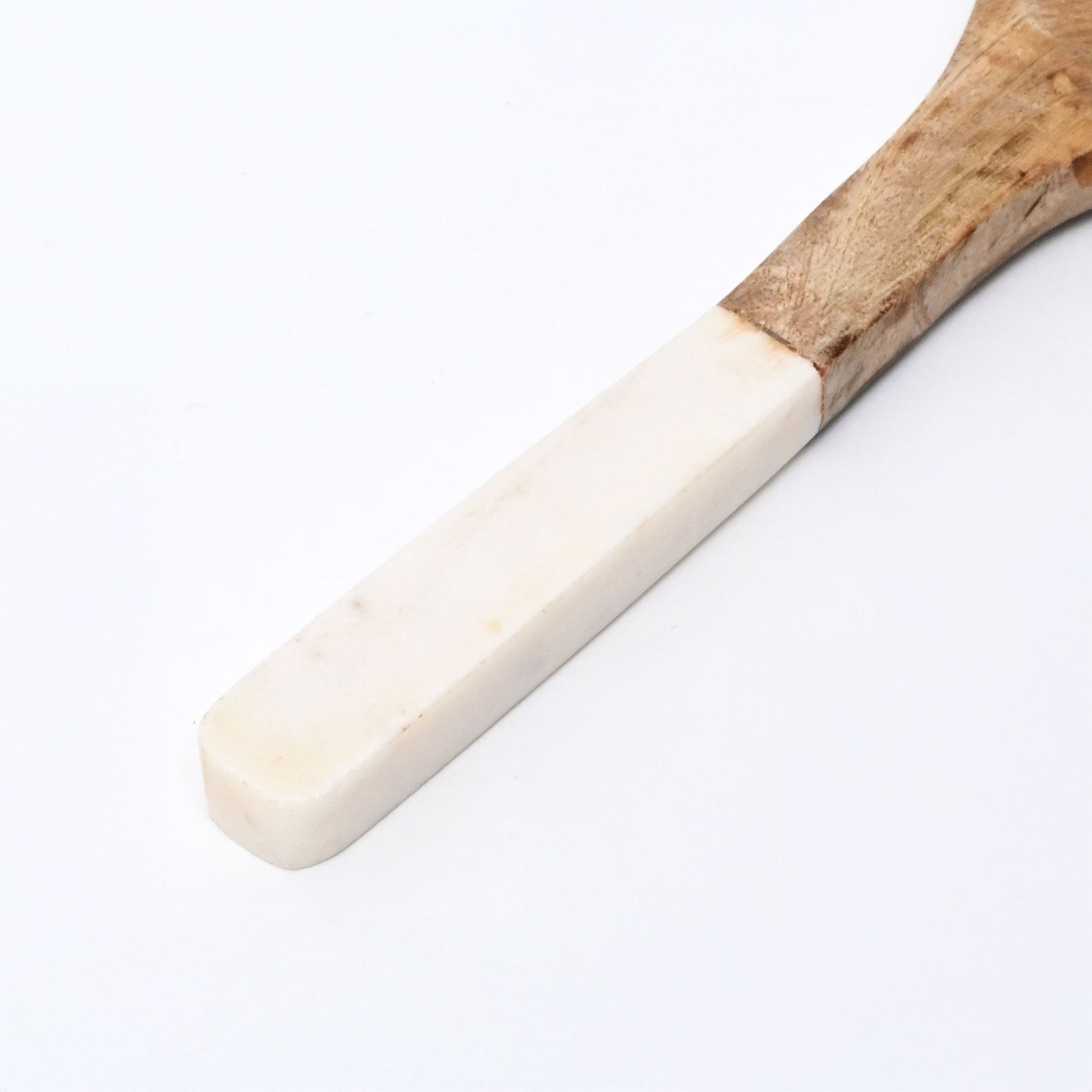 Mango Wood Salad Server Set | Natural Finish