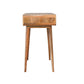 Solid Wood Curved Oak-ish Writing Desk