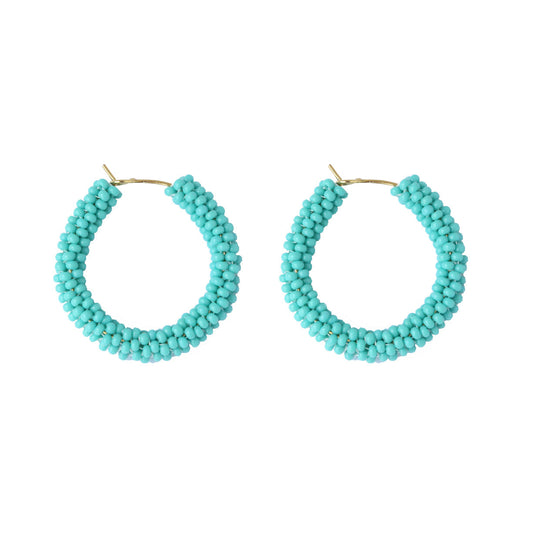 Turquoise Chunky Hoop