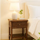 Solid Wood Bamboo Carved Bedside Table