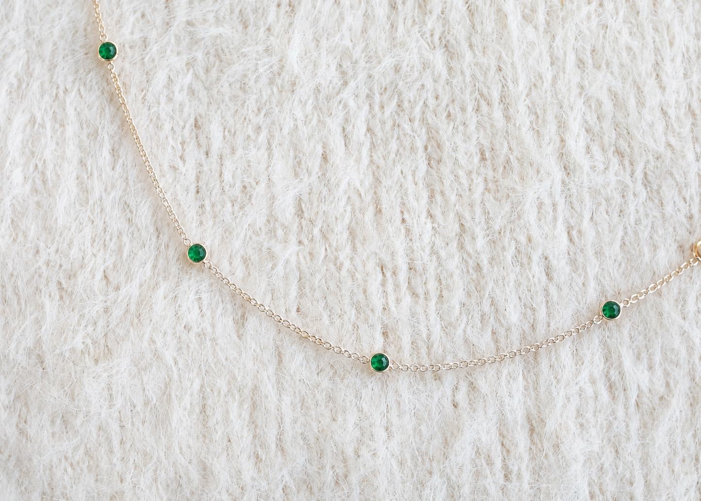 May Birthstone Bracelet — Emerald