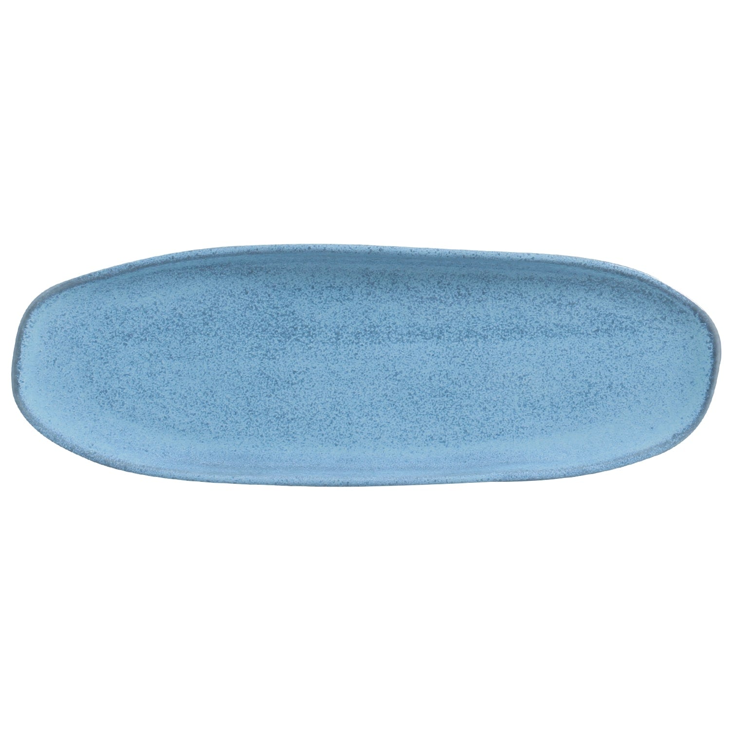 Shallow Organic Oval Platter Large Set of 4
