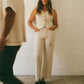 Ave del Rio | Hand-Embroidered Pants in Cotton