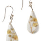 White Rain Flower Earrings