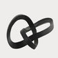 Abstract  Interlinked Sculpture | Black Modern Art Décor