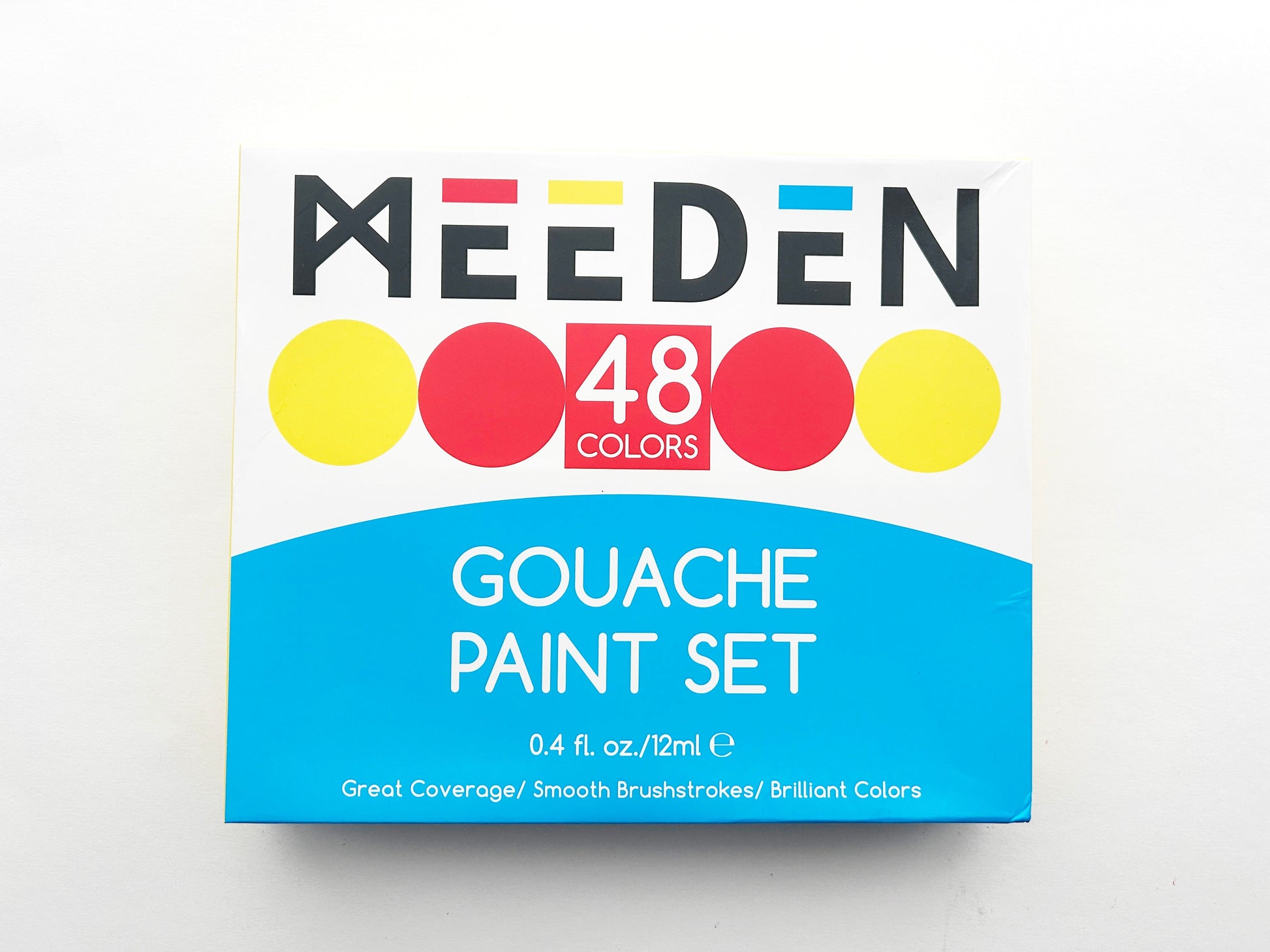 48-Color Gouache Paint Set for Beginner-Friendly Art Sessions