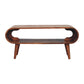 Solid Wood Amaya Nordic Style Honey Caramel Coffee Table
