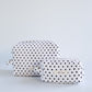 Polkadot Black Make-up Pouch - Large