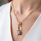 Fish and Pearl Charm Necklace
