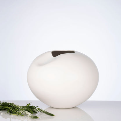 Milan White Sculptural Vase