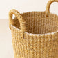 Mustard Tall Woven Basket Vase