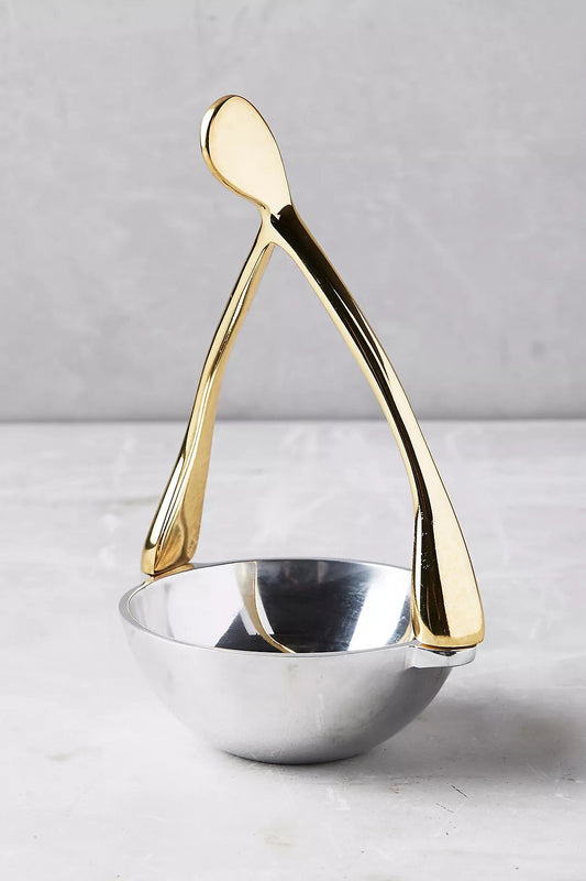 Wishbone Nut Dish Silver/Gold