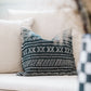 Desert Stripe Cactus Silk Pillow | Black